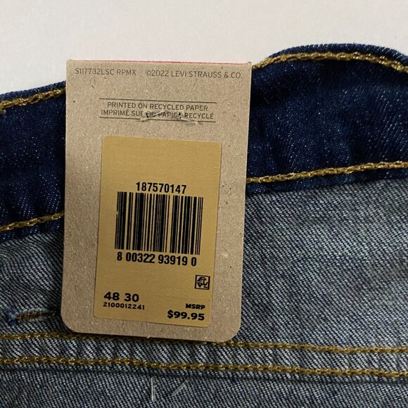 NWT Levi's 541 Athletic Taper Jeans Men's 48 x 30 Measures 49 x 29 Blue Stretch - Picture 9 of 15